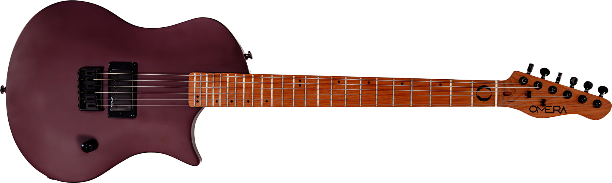 Omera Guitars Lesly 1h Ht Mn - Wine & Chocolate - Single-Cut-E-Gitarre - Main picture