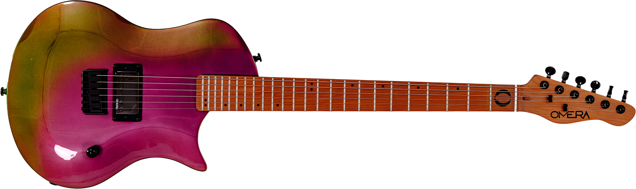 Omera Guitars Lesly 1h Ht Mn - Petrol Chameleon - Single-Cut-E-Gitarre - Main picture