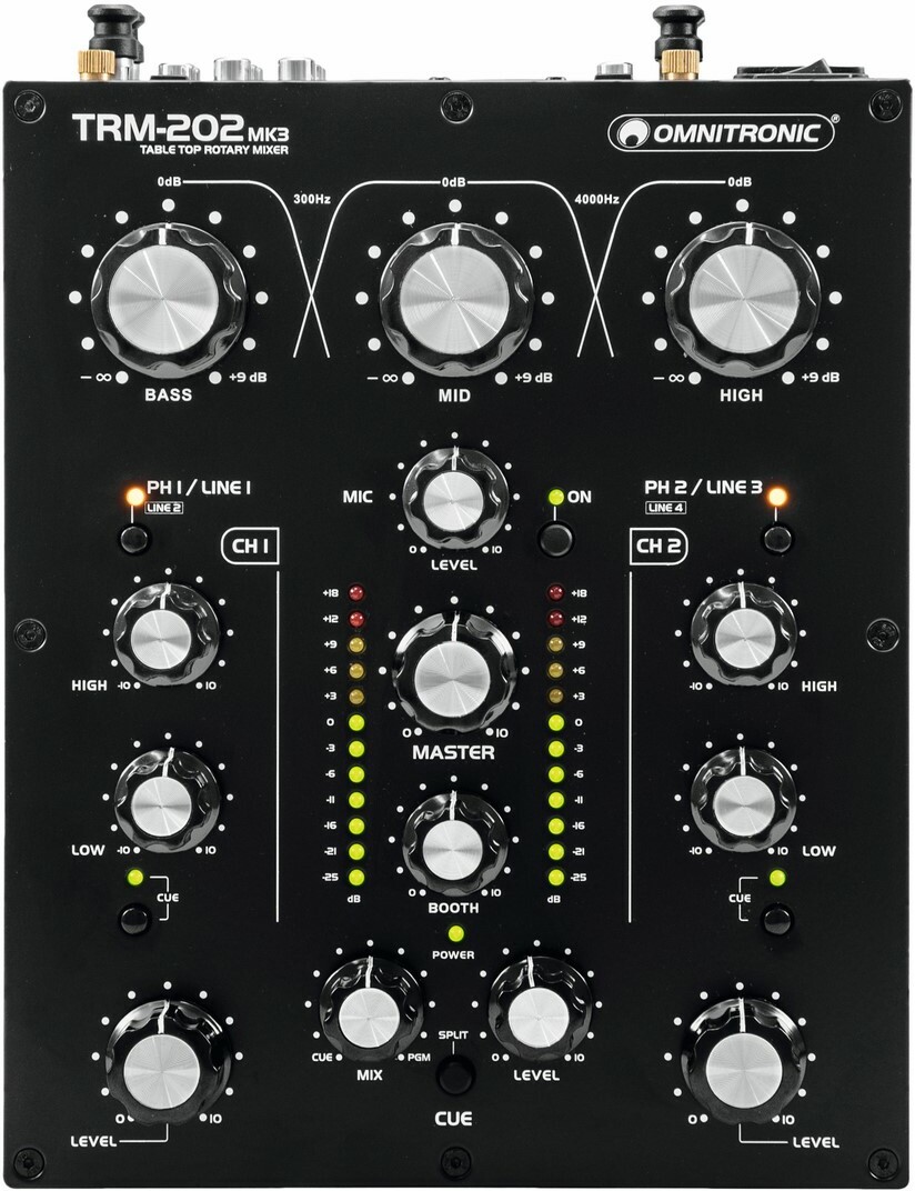 Omnitronic Trm-202mk3 2-channel Rotary Mixer - DJ-Mixer - Main picture