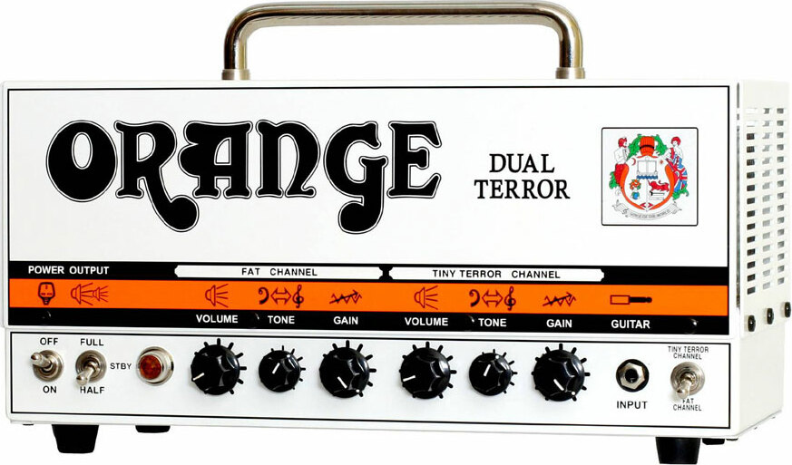 Orange Dual Terror Head 30w White - E-Gitarre Topteil - Main picture
