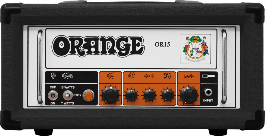 Orange Or15 Head 15w Black - E-Gitarre Topteil - Main picture