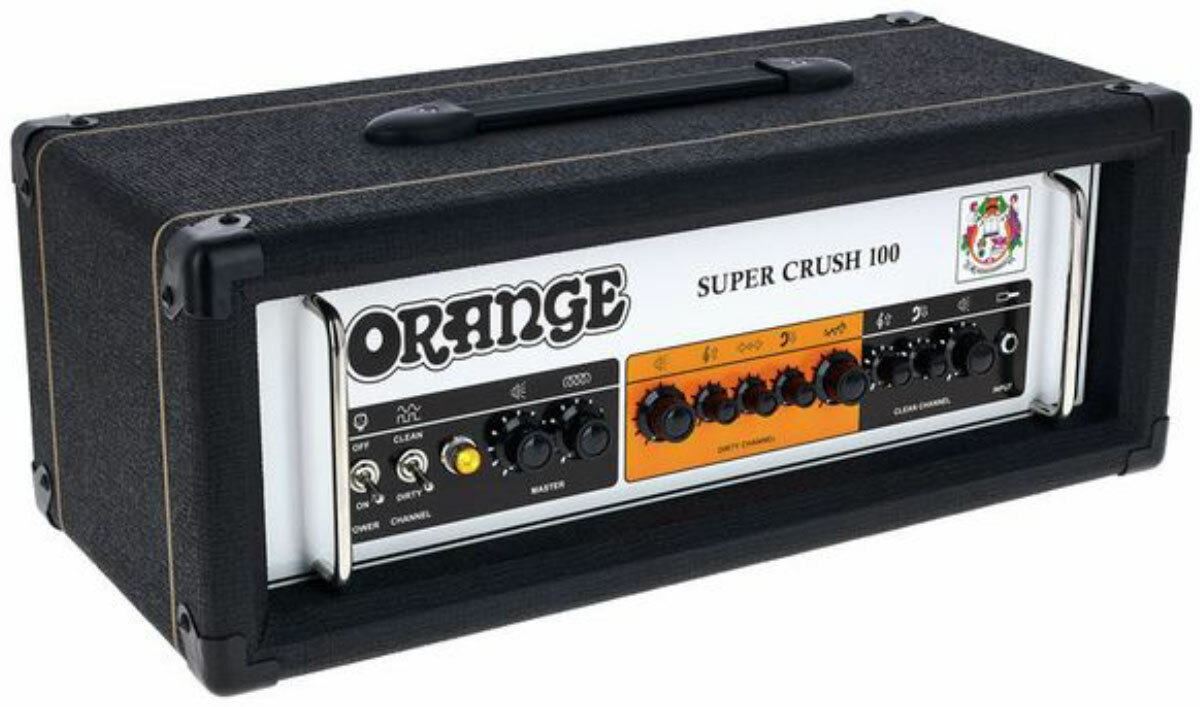 Orange Super Crush 100 Head 100w Black - E-Gitarre Topteil - Main picture