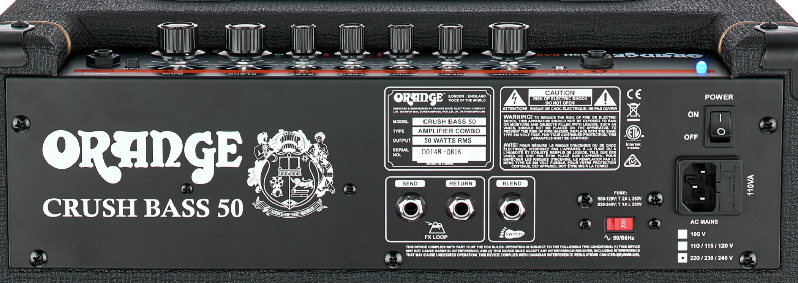 Orange Crush Bass 50 1x12 50w Black - Bass Combo - Variation 3