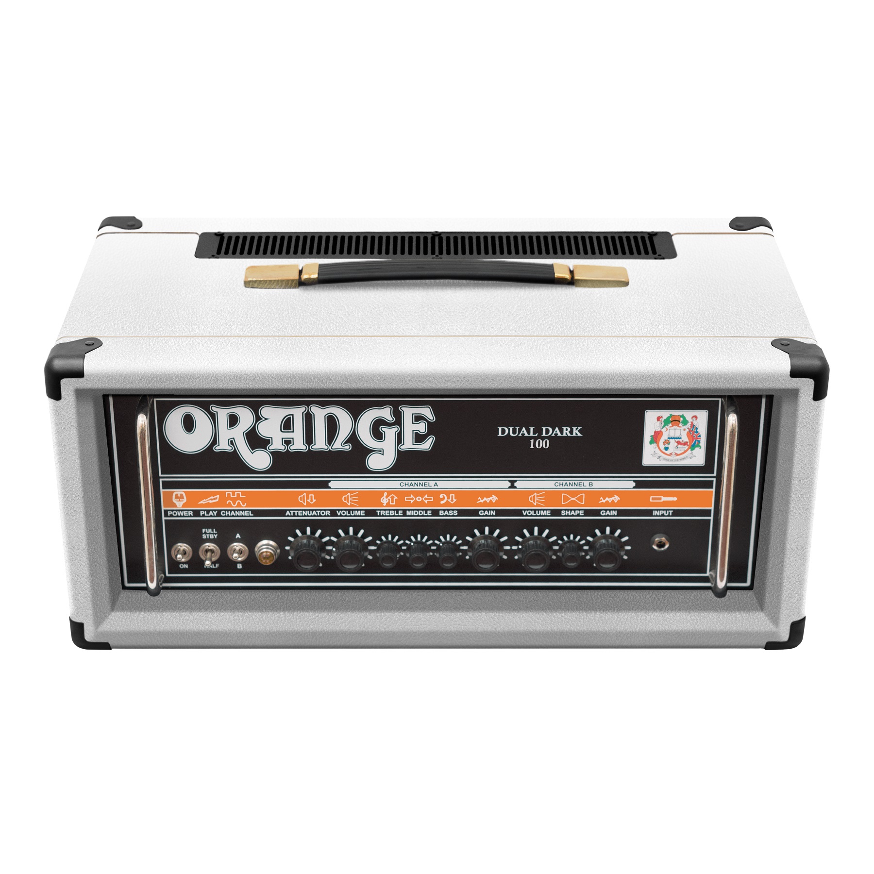 Orange Dual Dark 100 White Head 100w - E-Gitarre Topteil - Variation 2