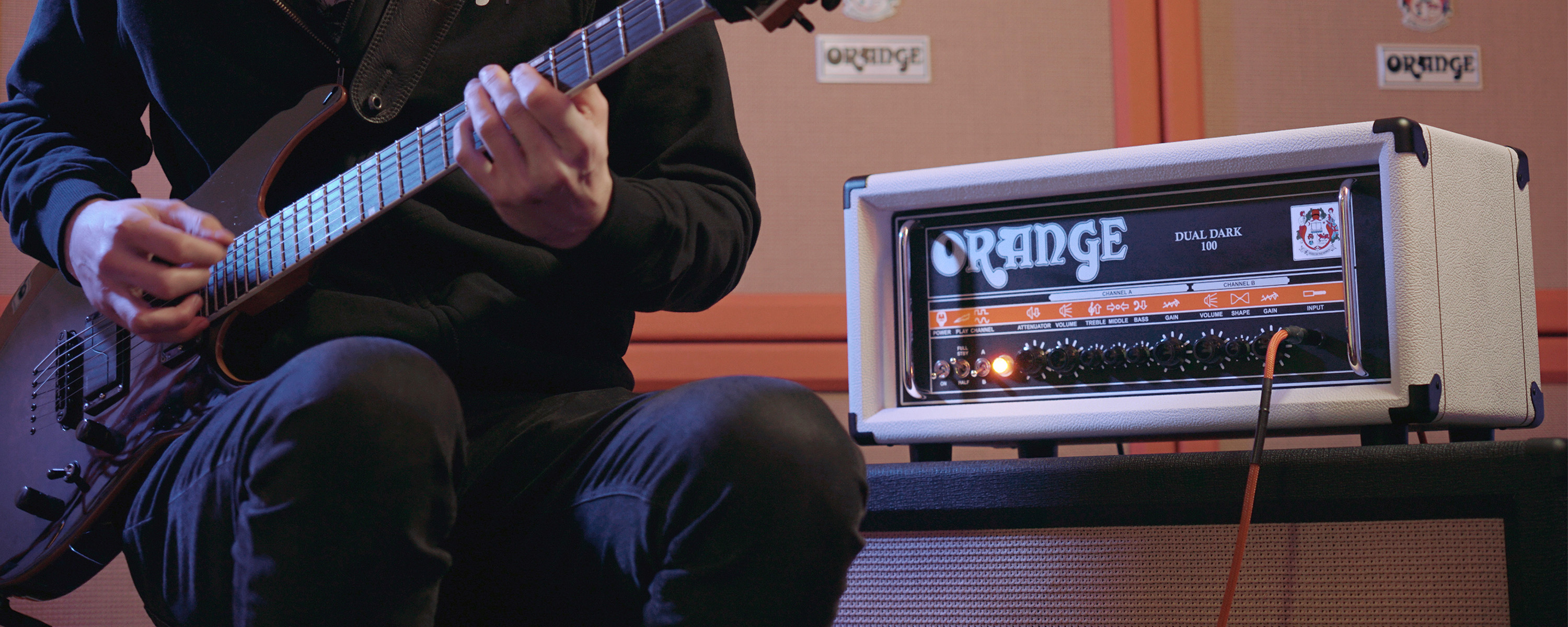 Orange Dual Dark 100 White Head 100w - E-Gitarre Topteil - Variation 3
