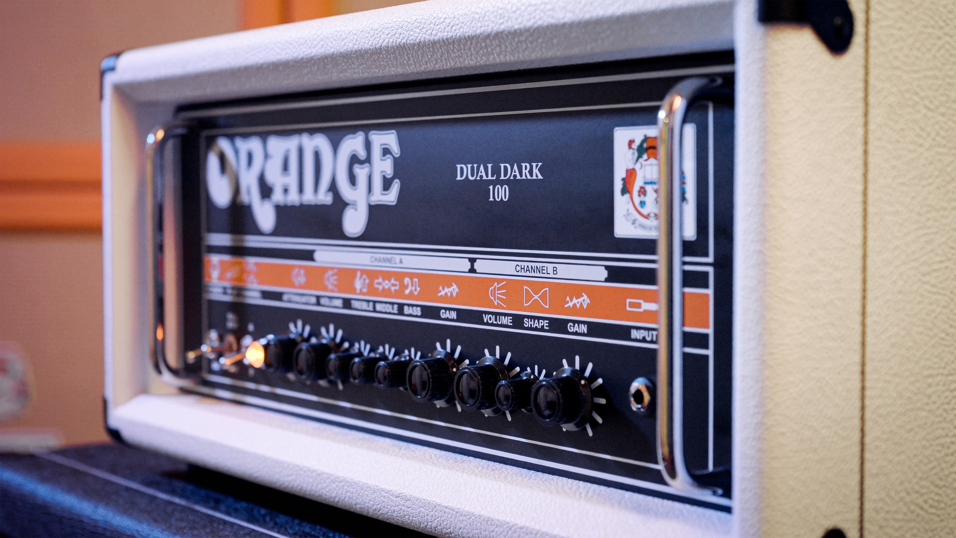 Orange Dual Dark 100 White Head 100w - E-Gitarre Topteil - Variation 4