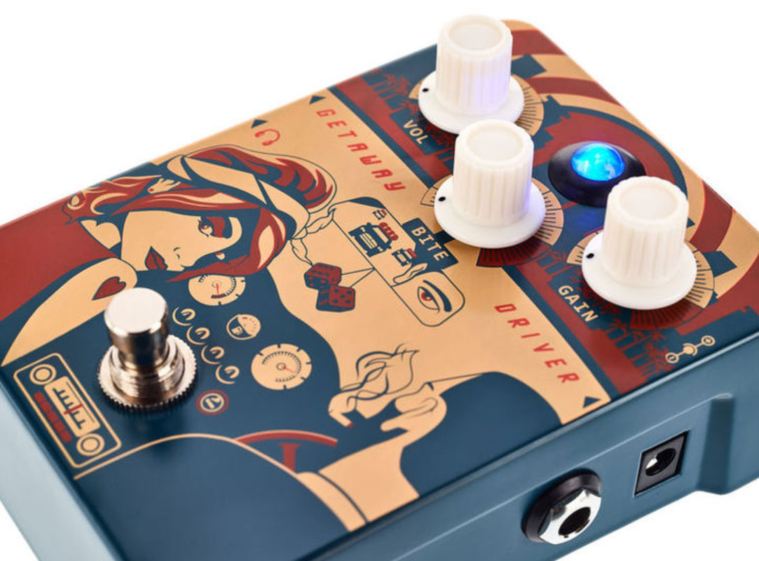 Orange Getaway Driver Overdrive Cab Sim - Overdrive/Distortion/Fuzz Effektpedal - Variation 1