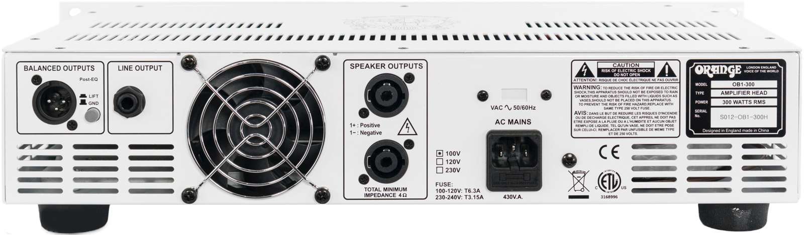 Orange Ob1-300 Rack Mountable Bass Head - Bass Topteil - Variation 2