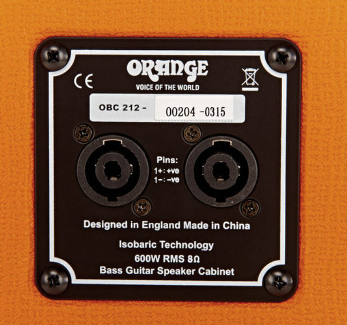 Orange Obc212 Isobaric 2x12 600w 8-ohms Orange - Bass Boxen - Variation 3
