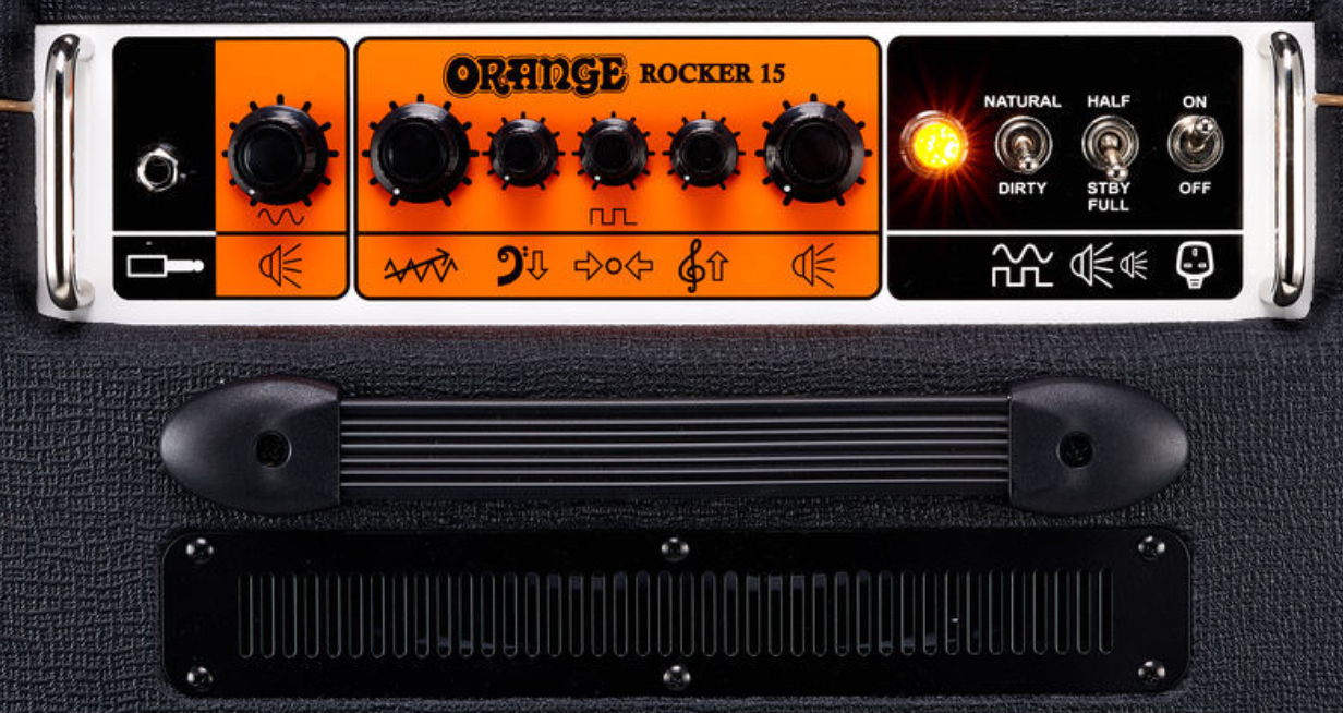 Orange Rocker 15 0.5/1/7/15w 1x10 Black - Combo für E-Gitarre - Variation 2