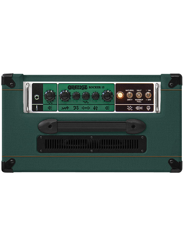 Orange Rocker 15 0.5/1/7/15w 1x10 Green Ltd - Combo für E-Gitarre - Variation 1