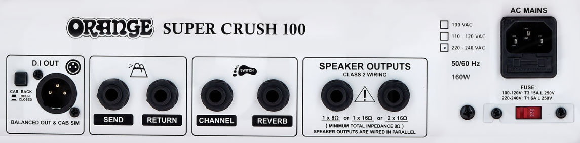 Orange Super Crush 100 Head 100w Black - E-Gitarre Topteil - Variation 3