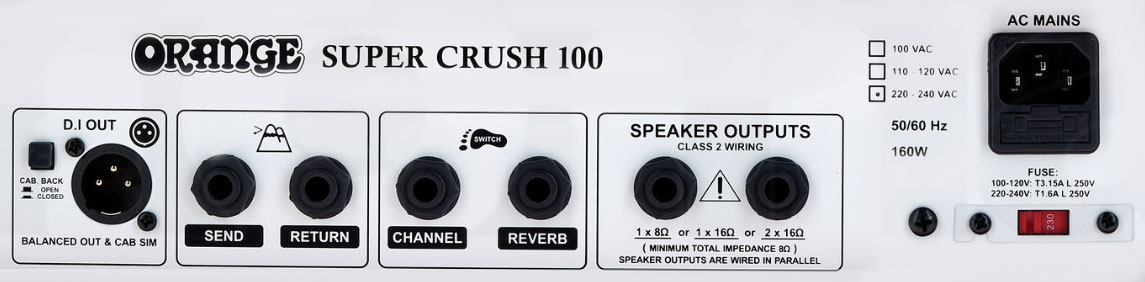 Orange Super Crush 100 Head 100w Orange - E-Gitarre Topteil - Variation 3