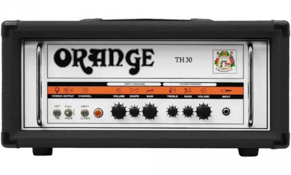 E-gitarre topteil Orange TH30H Head - Black