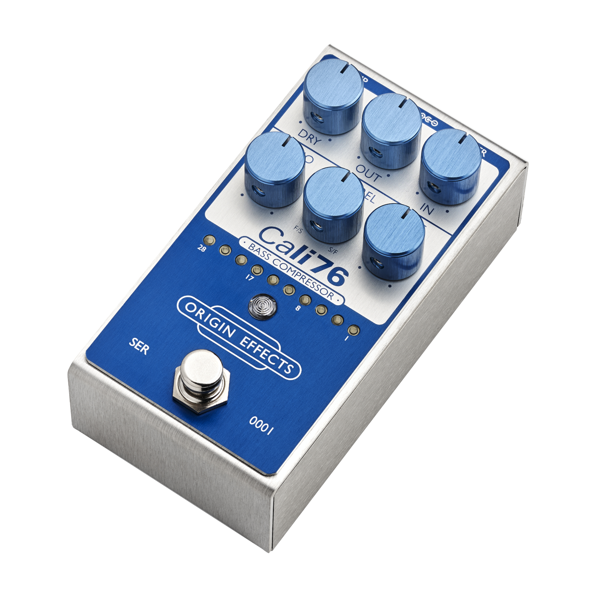 Origin Effects Cali76 Bass Compressor Super Vintage Blue 2024 - Kompressor/Sustain/Noise gate Effektpedal - Variation 1