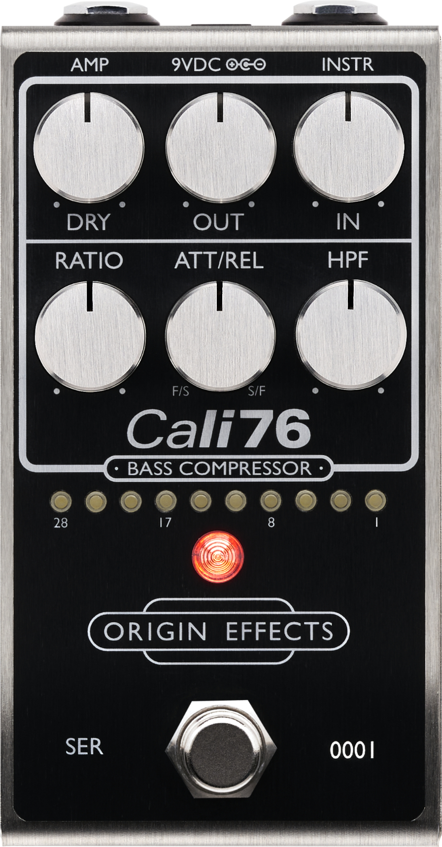 Origin Effects Cali76 Bass Compressor Black 2024 - Kompressor/Sustain/Noise gate Effektpedal - Main picture