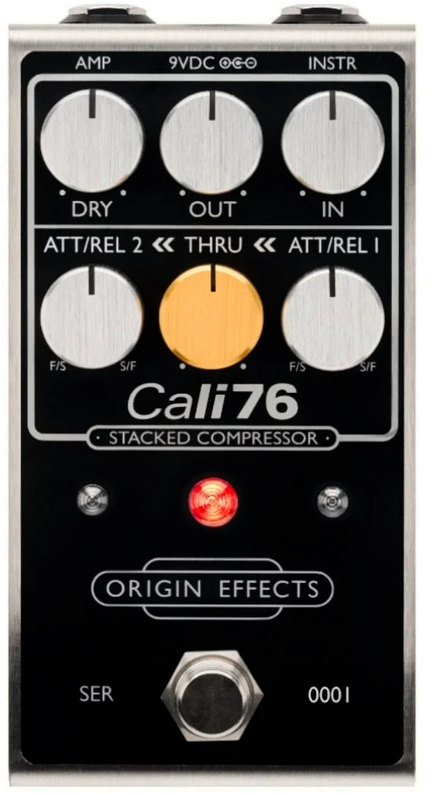 Origin Effects Cali76 Stacked Compressor Black - Kompressor/Sustain/Noise gate Effektpedal - Main picture