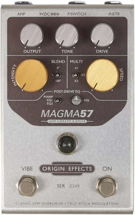 Origin Effects Magma 57 Amp Vibrato & Drive - Modulation/Chorus/Flanger/Phaser & Tremolo Effektpedal - Main picture