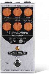 Overdrive/distortion/fuzz effektpedal Origin effects Revival Drive Compact