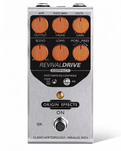 Overdrive/distortion/fuzz effektpedal Origin effects Revival Drive Compact