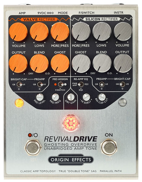 Overdrive/distortion/fuzz effektpedal Origin effects Revival Drive Standard