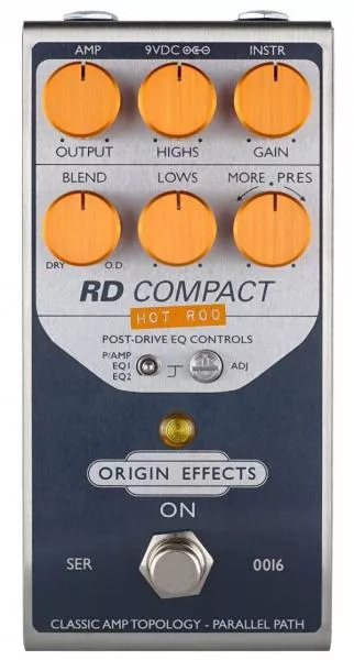 Overdrive/distortion/fuzz effektpedal Origin effects Revivaldrive RD Compact Hot Rod