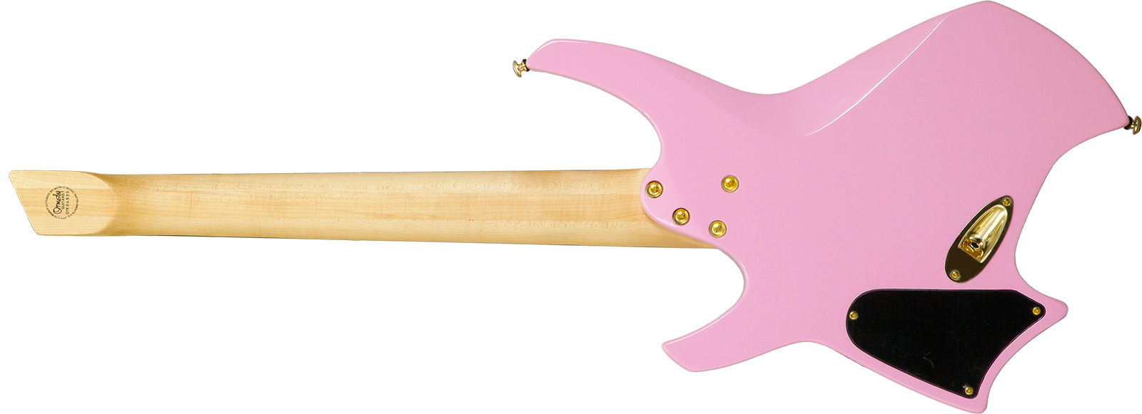 Ormsby Goliath Headless 7 Gtr Run 14 7c Multiscale 2h Ht Eb - Shell Pink - Multi-Scale Guitar - Variation 1