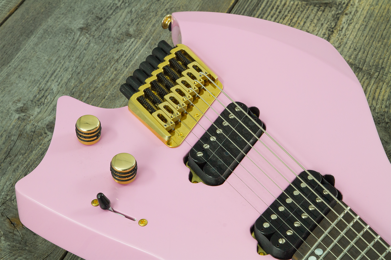 Ormsby Goliath Headless 7 Gtr Run 14 7c Multiscale 2h Ht Eb - Shell Pink - Multi-Scale Guitar - Variation 3