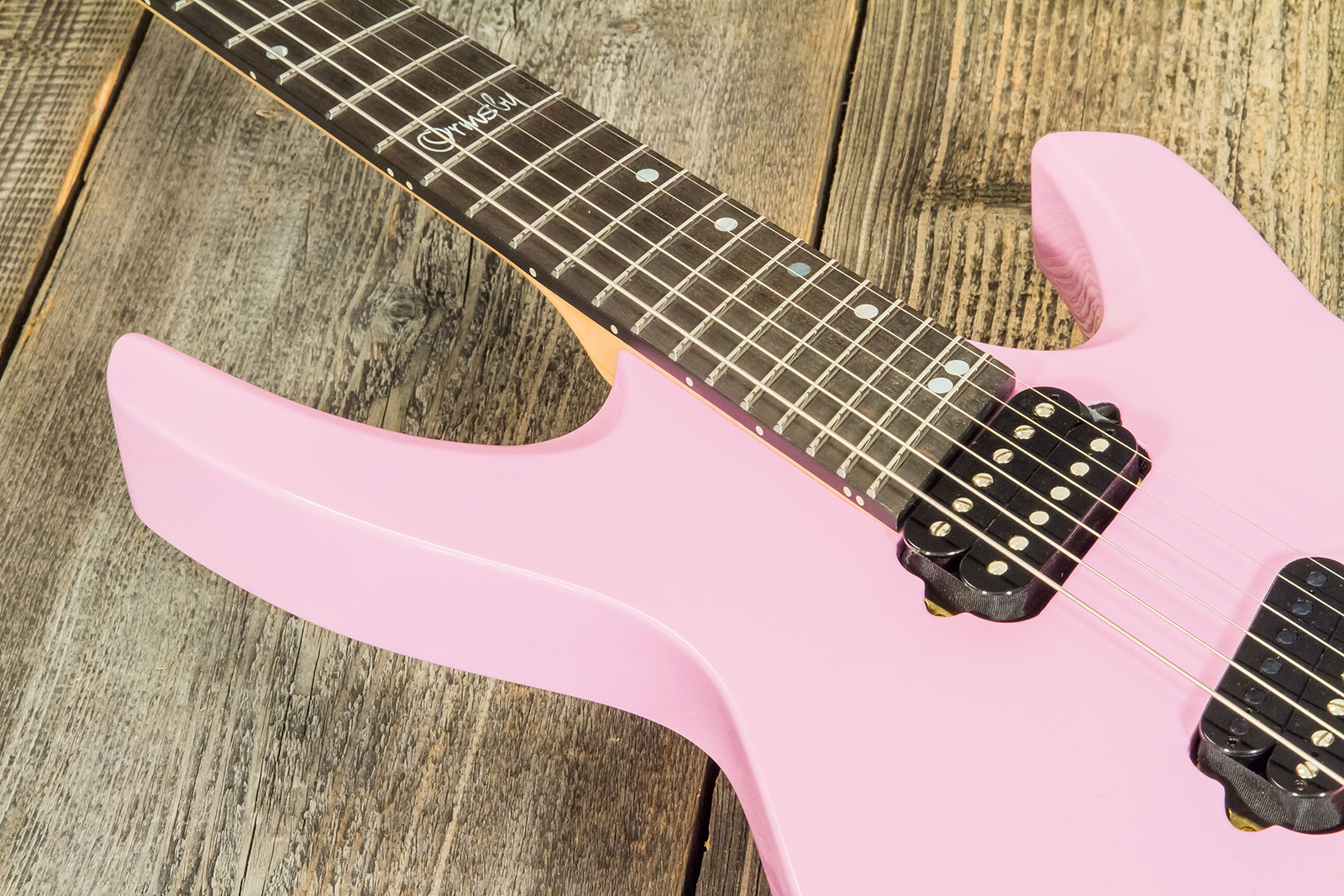 Ormsby Goliath Headless Gtr Run 14c Multiscale 2h Ht Eb - Shell Pink - Multi-Scale Guitar - Variation 2