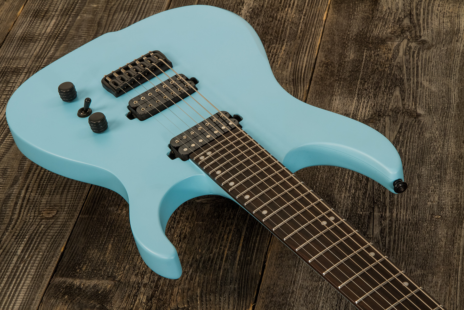 Ormsby Hype Gti-s 7 Standard Scale Hh Ht Eb - Opaline Blue - 7-saitige E-Gitarre - Variation 1