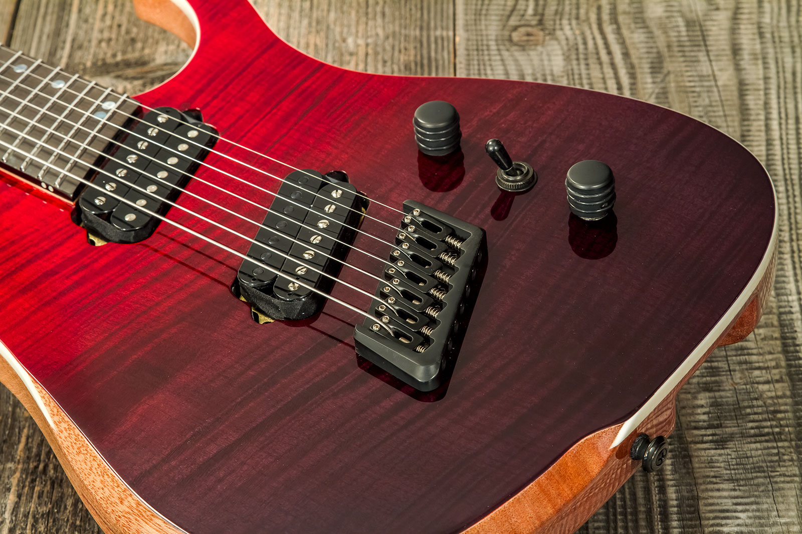 Ormsby Hype Gtr 7c Ltd Run 16 Multiscale 2h Ht Eb #gtr07630 - Blood Bath - Multi-Scale Guitar - Variation 3