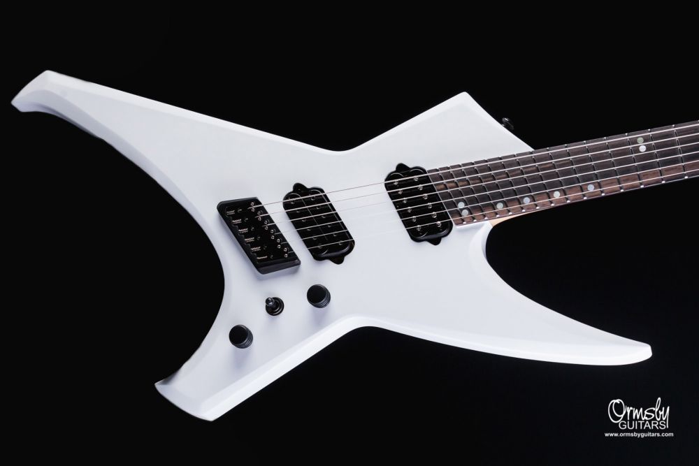 Ormsby Metal X Gtr Run 16 Multiscale 2h Ht Eb - Ermine White - E-Gitarre aus Metall - Variation 2