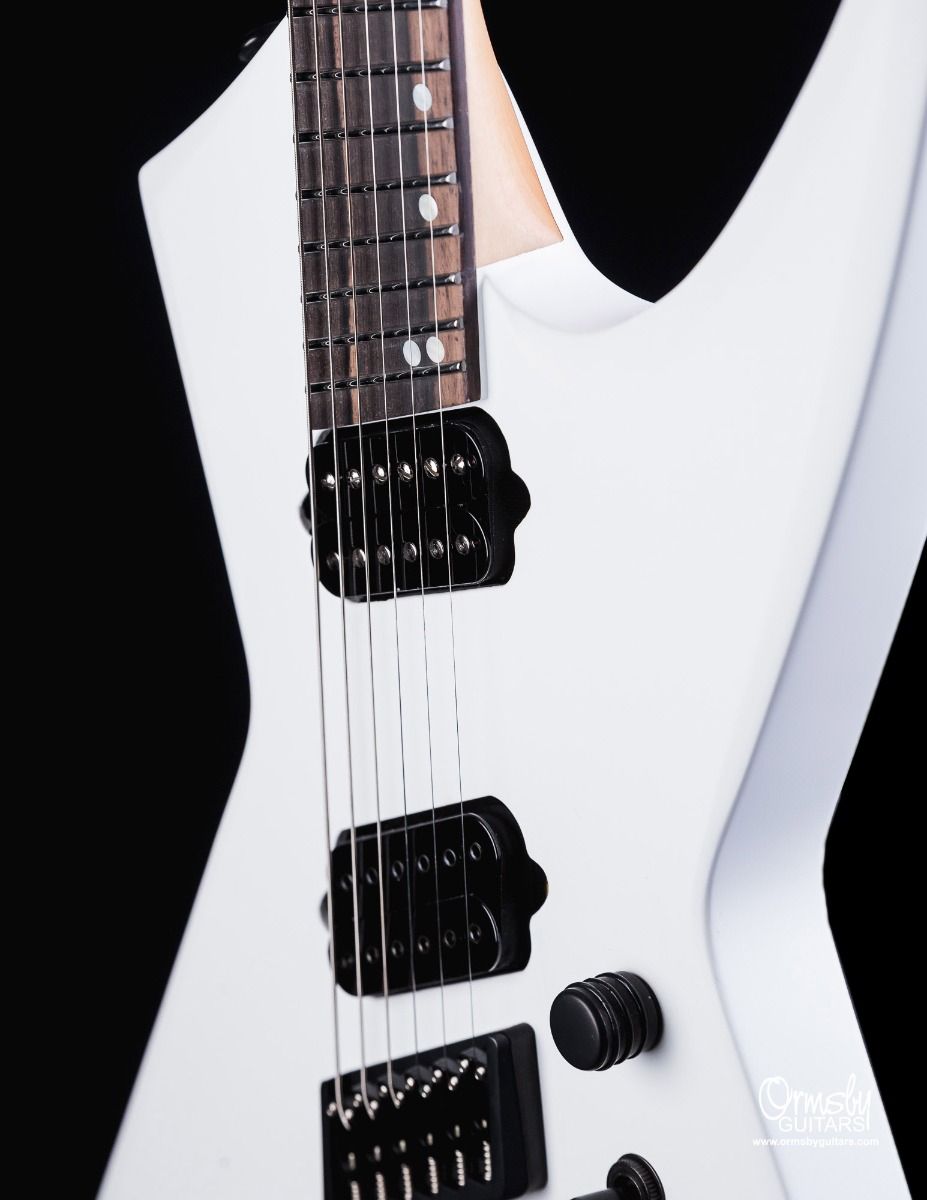 Ormsby Metal X Gtr Run 16 Multiscale 2h Ht Eb - Ermine White - E-Gitarre aus Metall - Variation 5