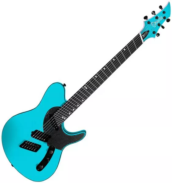 Solidbody e-gitarre Ormsby TX GTR Carbon 6 - Azure blue