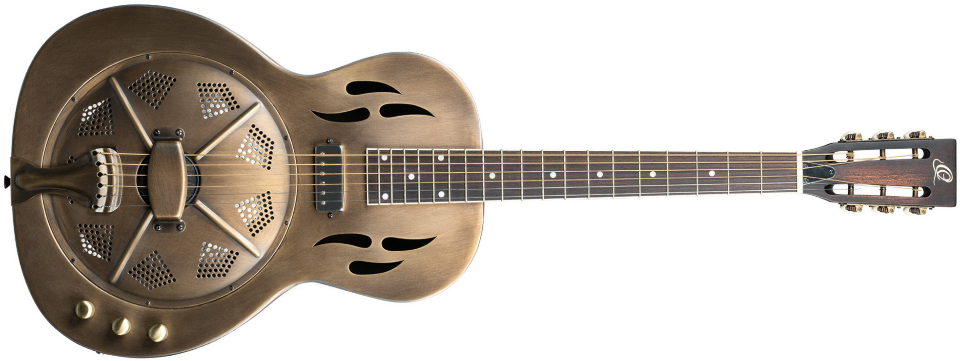 Ortega Rrg60e Resonator - Antique Burst - Dobro Resonatorgitarre - Main picture