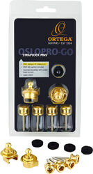 Gurthalteknöpfe Ortega Set Straplock Pro Gold