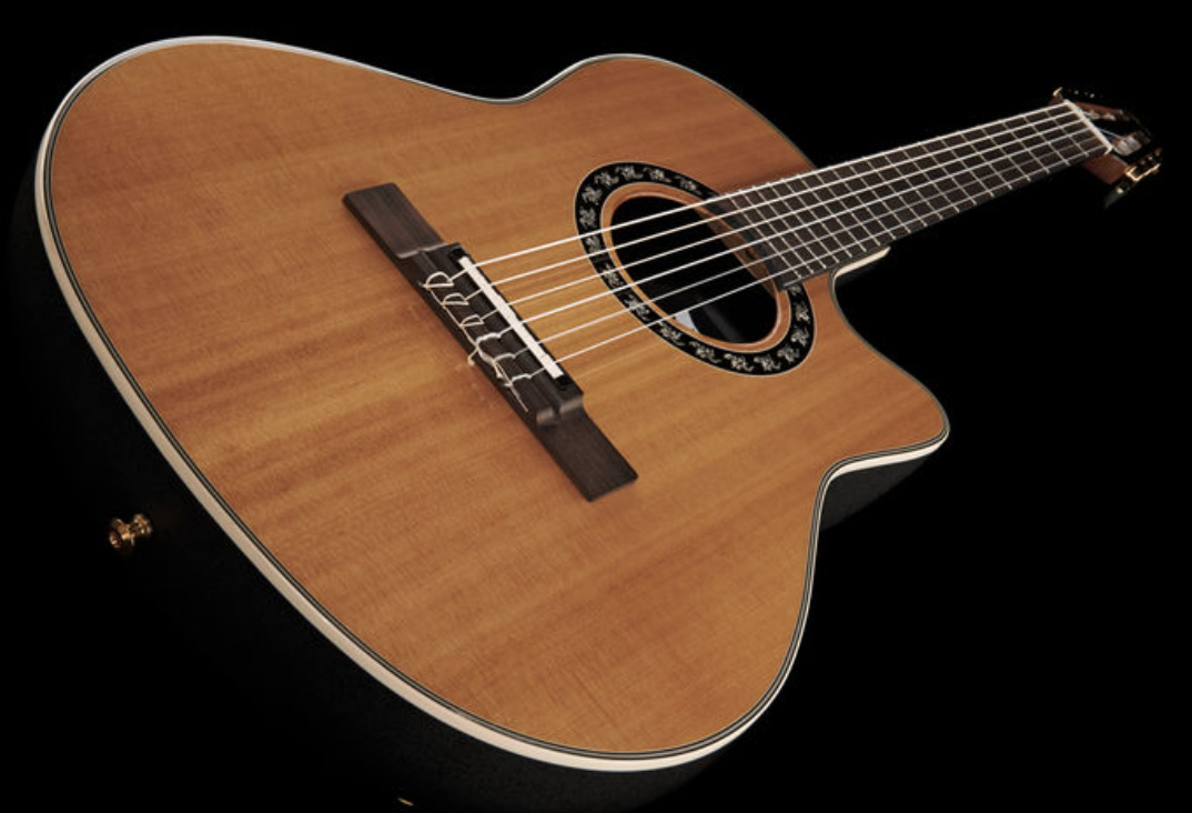 Ovation 1773ax-4 Legend Mid Depth Cw Cedre Lyrachord Eb - Natural - Konzertgitarren 4/4 - Variation 1