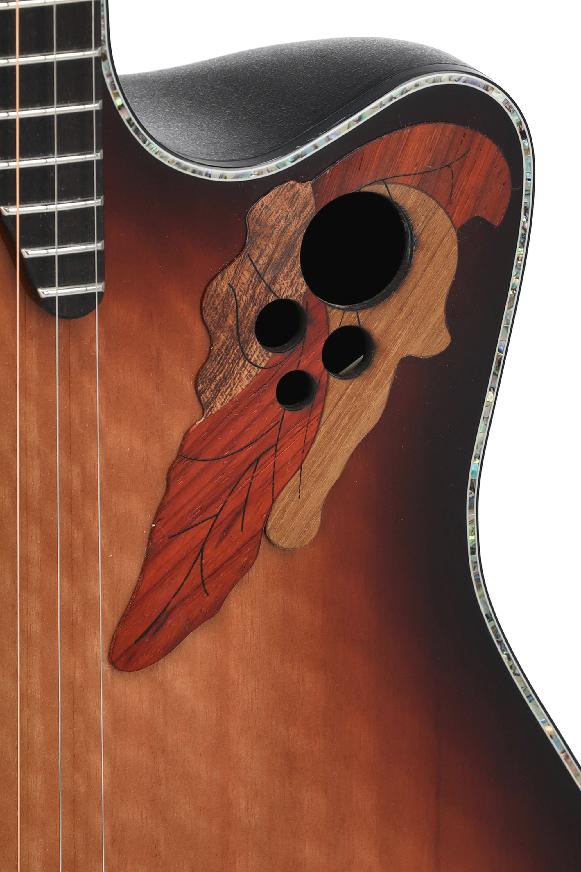 Ovation Ce44p-fle-g Guitare Électro-acoustique Celebrity Elite Plus Mid Cutaway Sunburst - Sunburst - Elektroakustische Gitarre - Variation 2