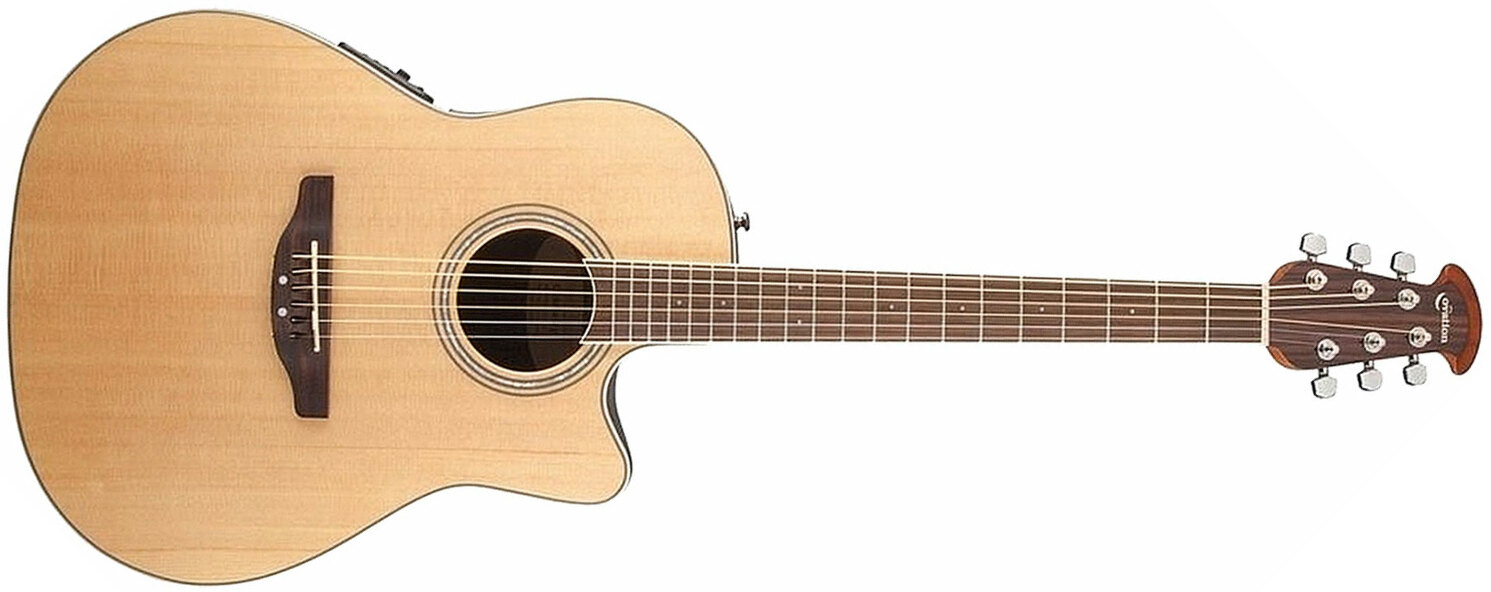 Ovation Cs24-4-g Celebrity Standard Mid Depth Cw Epicea Lyrachord  Rw - Natural - Elektroakustische Gitarre - Main picture