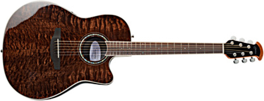 Ovation Cs28p-tge Celebrity Standard Plus Super Shallow Depth Cw Erable Lyrachord Rw - Natural - Elektroakustische Gitarre - Main picture