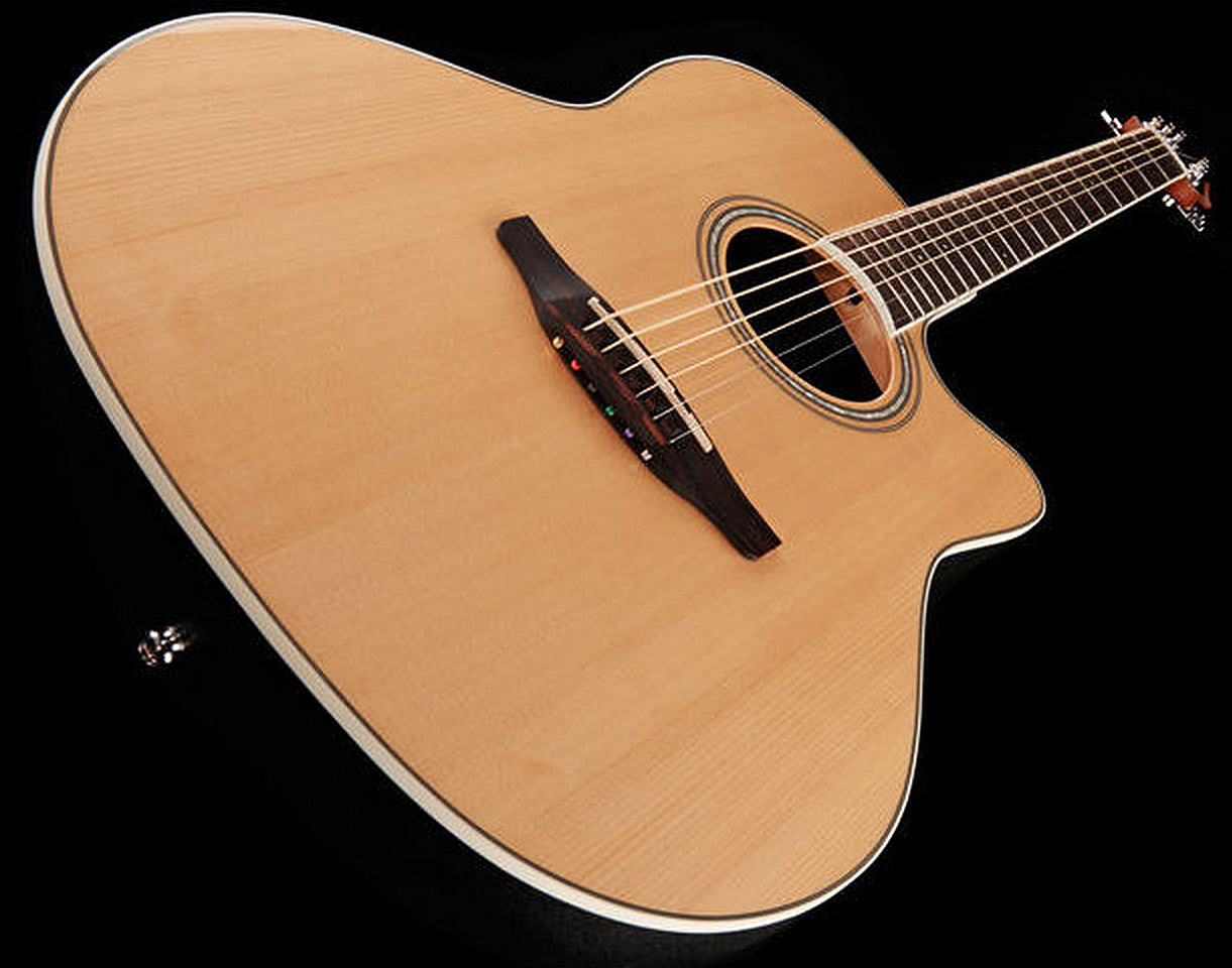 Ovation Cs24-4-g Celebrity Standard Mid Depth Cw Epicea Lyrachord  Rw - Natural - Elektroakustische Gitarre - Variation 2