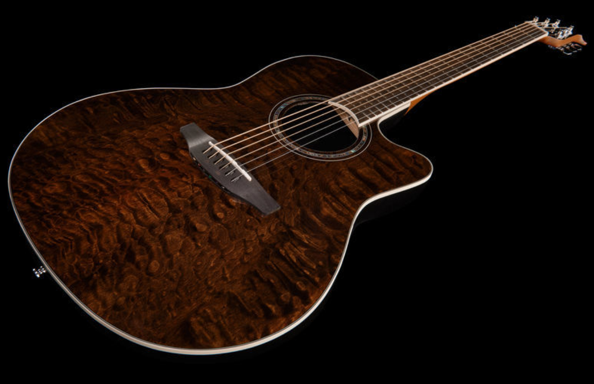 Ovation Cs28p-tge Celebrity Standard Plus Super Shallow Depth Cw Erable Lyrachord Rw - Natural - Elektroakustische Gitarre - Variation 1