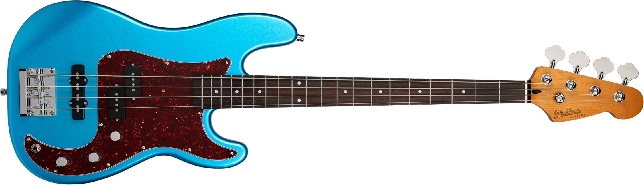 Patina Guitars Ppb3 Lpb 1s Ht Rw - Lake Placid Blue - Solidbody E-bass - Main picture
