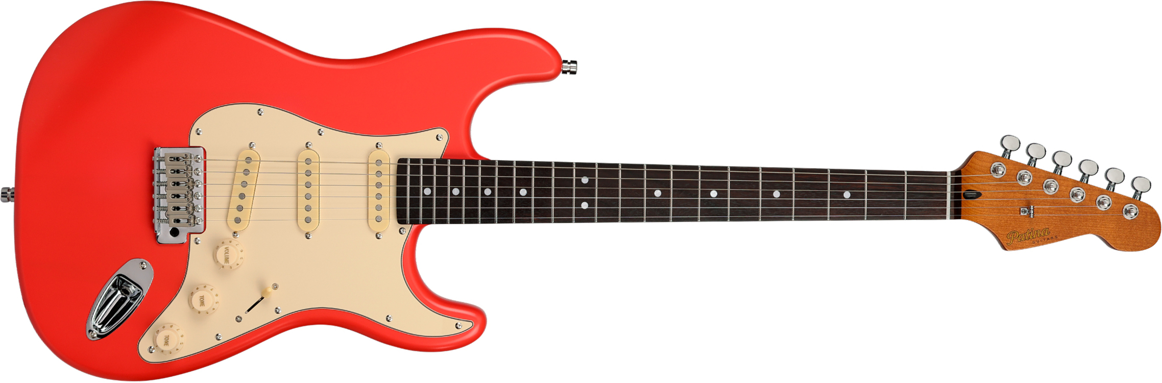 Patina Guitars Ps3 Frd 3s Trem Rw - Fiesta Red - E-Gitarre in Str-Form - Main picture