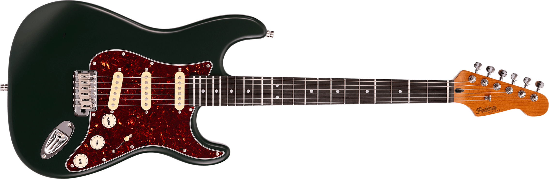Patina Guitars Ps3 Sgr 3s Trem Rw - Sherwood Green - E-Gitarre in Str-Form - Main picture