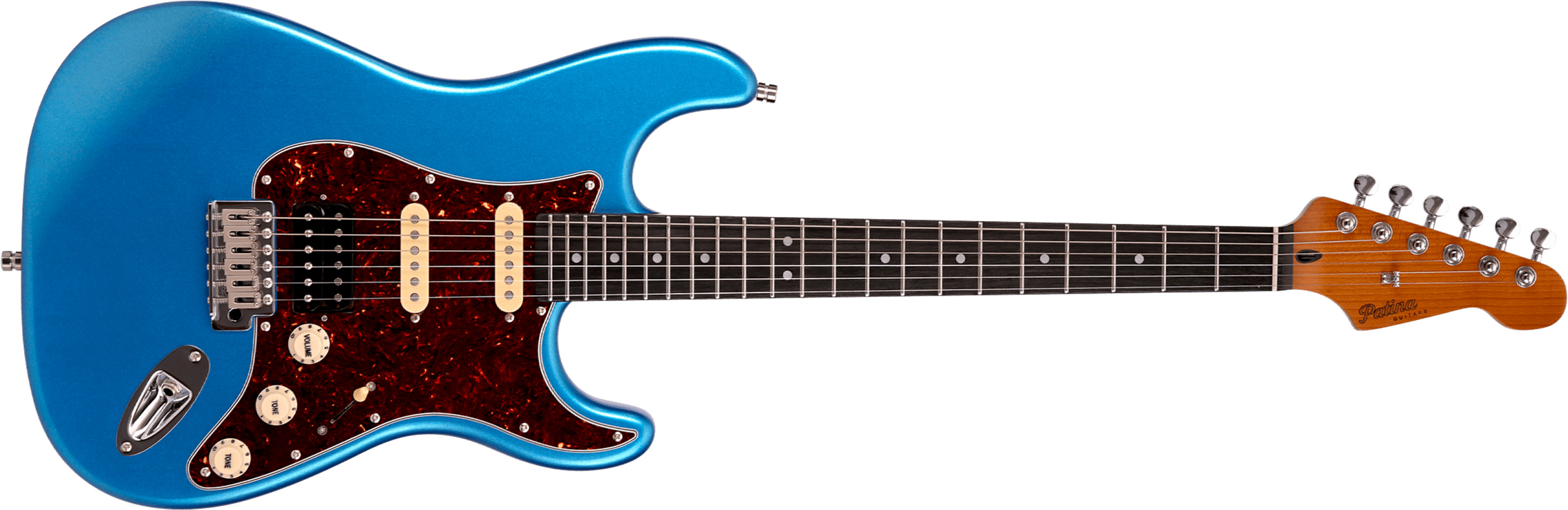 Patina Guitars Ps4 Lpb Hss Trem Rw - Lake Placid Blue - E-Gitarre in Str-Form - Main picture