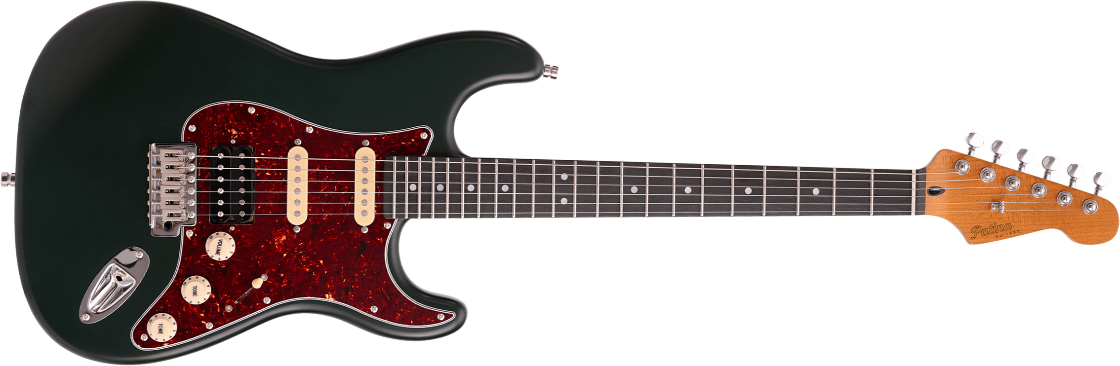 Patina Guitars Ps4 Sgr Hss Trem Rw - Sherwood Green - E-Gitarre in Str-Form - Main picture