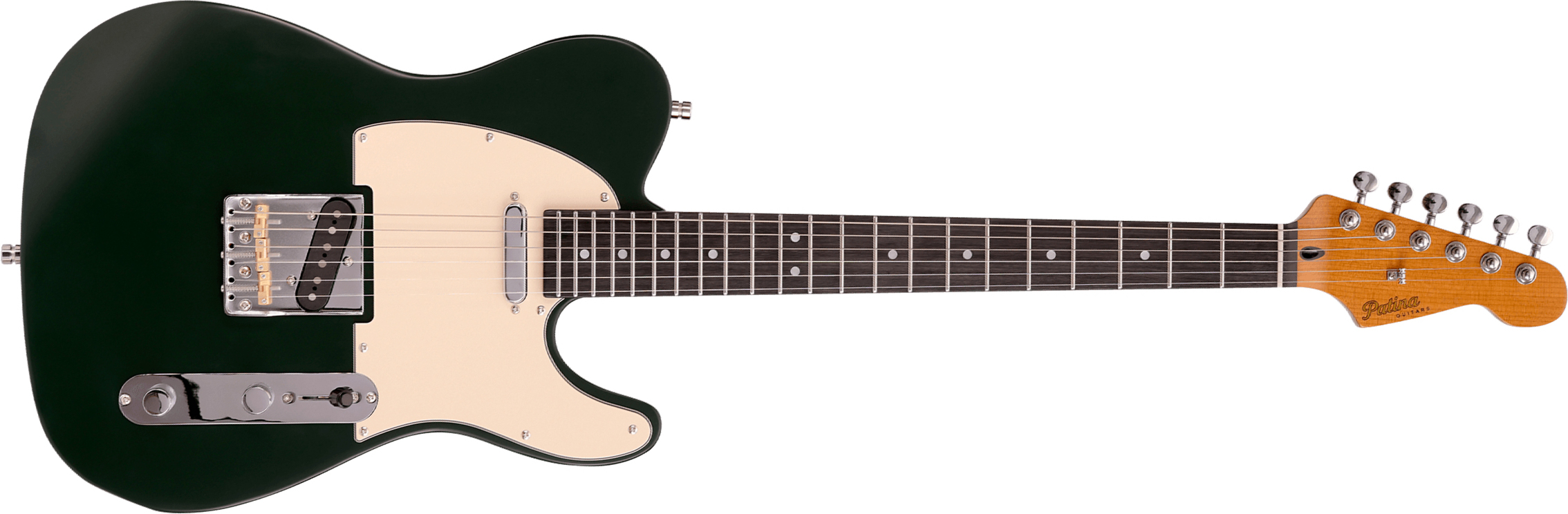 Patina Guitars Pt3 Sgr 2s Ht Rw - Sherwood Green - E-Gitarre in Teleform - Main picture
