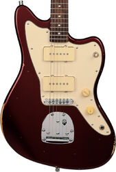 Retro-rock-e-gitarre Patina guitars PJ-6 OX R - Oxblood red relic