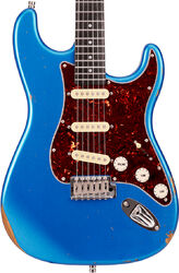 E-gitarre in str-form Patina guitars PS-6 LPB R - Lake placid blue relic